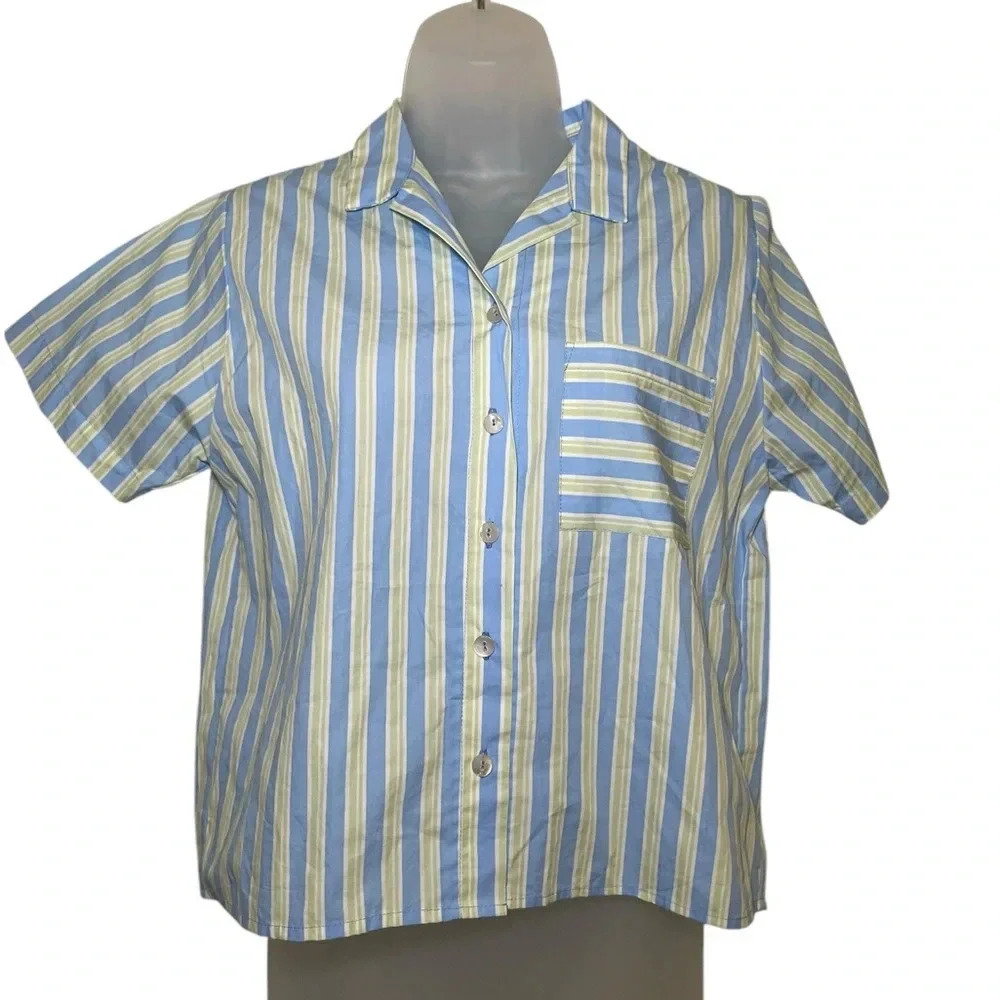 Lusana Organic Cotton Anna Stripped Top